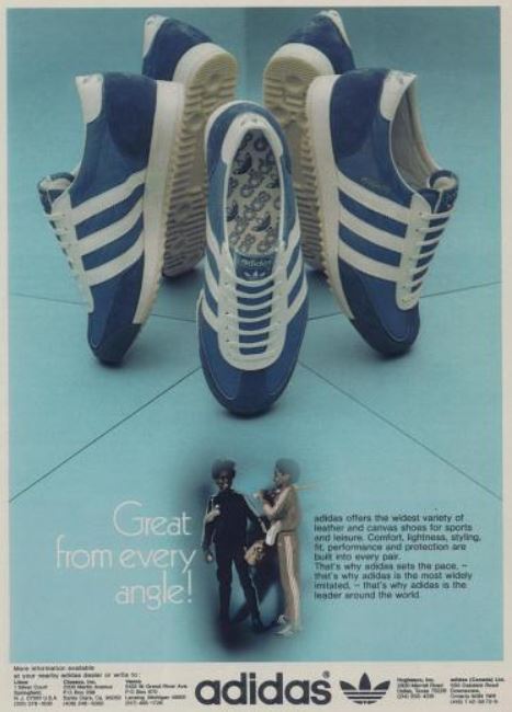 Rad Ads Adidas Sports Shoes 1976 Bionic Disco