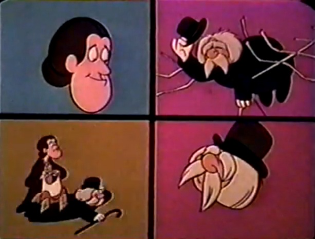 The animated Ruth Buzzi and Arte Johnson are 'The Nitwits' .