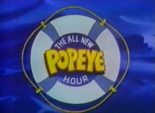'The All New Popeye Hour' TV title card, CBS, 1978