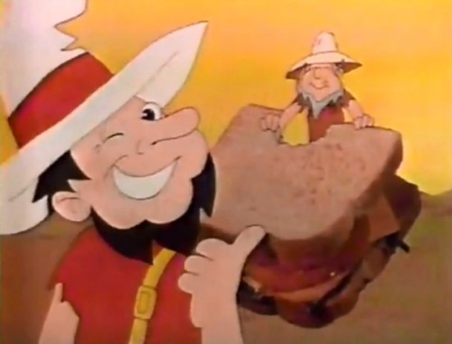 Nothin' like a hot slice o' Hillbilly toast on a cold mountain mornin'!  (Hillbilly Bread, 1978)
