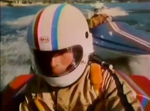 Remember, kids - speed boats and drinking don't mix (Pabst Blue Ribbon, 1977)
