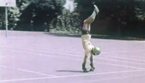 Sure. That looks safe. ('Skateboard Sense,' mid-1970s)