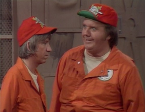 Junior (Bob Denver) and Barney (Chuck McCann) - the 'Far Out Space Nuts'