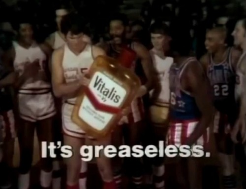 Meadowlark Lemon hates greasy hair! (Harlem Globetrotters for Vitalis, 1971)