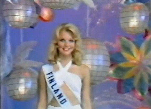 Winner, 'Miss Photogenic,' Johanna Raunio of Finland. ('Miss Universe 1974')