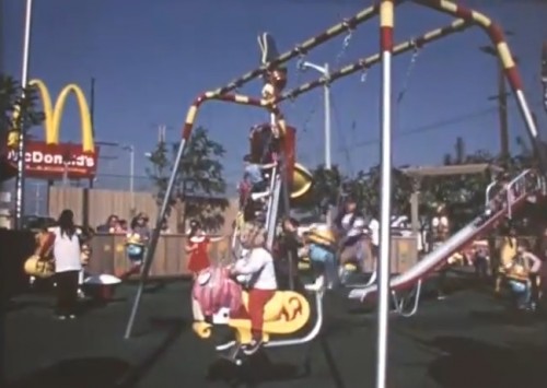 Huge crowds at the first McDonaldland opening. ('McDonald's Setmakers,' 1972)