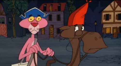 Pink Panther and pal in 'Pinky Doodle,' 1976