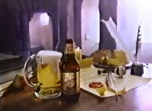 Brewed for kings. Quaffed by peons. (Tuborg Gold, 1977)
