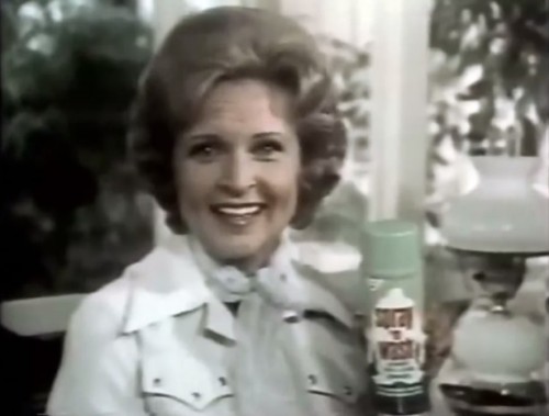 You may recognize this person. She's been on TV once or twice. (Betty White for Spray 'n Wash, 1976)