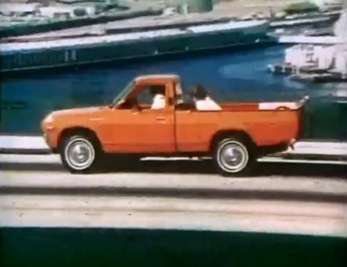 They were going to call it the 'Wee Huckster' but they changed their minds. (Datsun 'Lil' Hustler,' 1975)