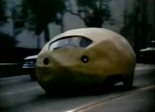 That's a 'Citron,' not a 'Citroën.' (STP commercial, 1971)