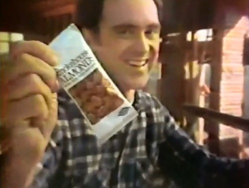 "One nibble is never enough." (Smokehouse Almonds, 1978)