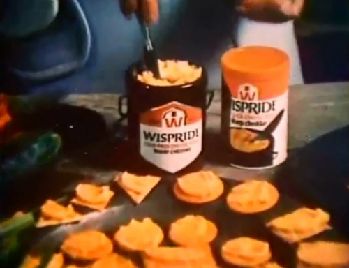 Spreadable cheese...don't cha know. (Wispride, 1975)