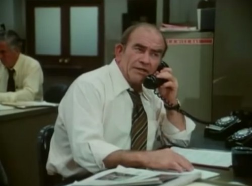 Ed Asner as the lovable grouch, Lou Grant (1977)