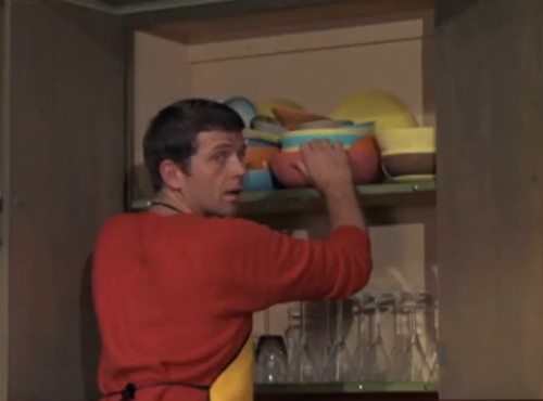 Mike 'Kitchen Master' Brady at work (Robert Reed, 'The Brady Bunch,' 1970)