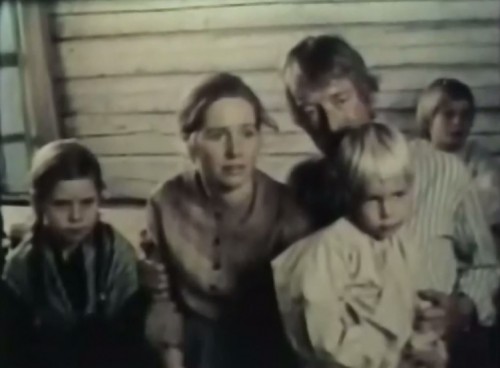 A young Swedish family arrives just in time for the first fireworks display ('The New Land,' ABC promo, 1976) 