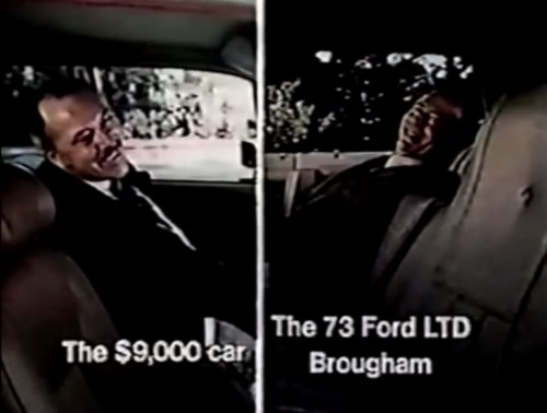 Jag or Brougham - you make the call (Ford commercial, 1972)