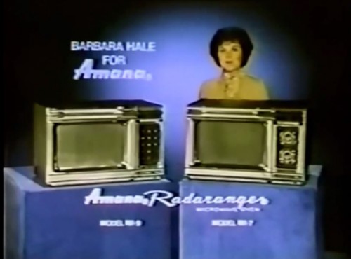 Includes 'Cookmatic' AND 'Touchmatic' technology! (Amana Radarange commercial, 1976)