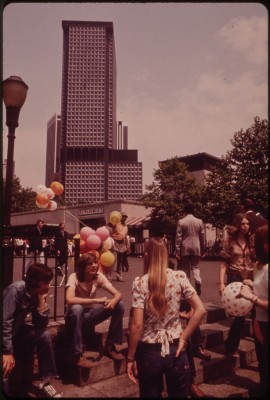 "In Battery Park, Lower Manhattan 05/1973 - Wil Blanche.'