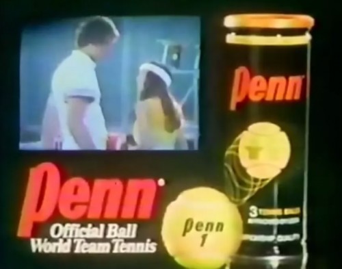 A joke about balls would just be too easy here (Penn commercial, 1978)