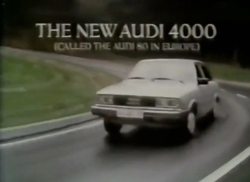 Audi says: "Vorsprung durch Technik" or "Advancement through Technology." (Audi commercial, 1979)