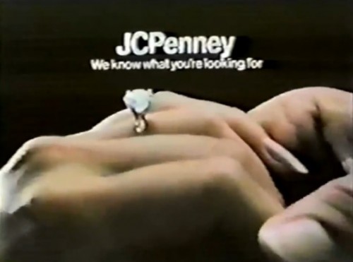 Darling! JCP diamonds? You shouldn't have. (JCPenney commercial, 1972)