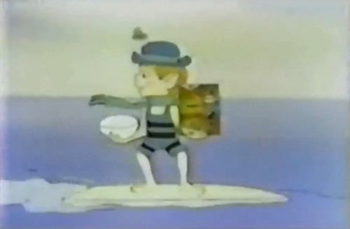 "I'll make a surfboard and glide away!" (Lucky Charms commercial, late 1970s)