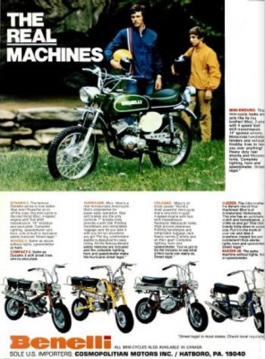 Benelli Mini-Cycles. ('American Motorcyclist,' Jan. 1972)