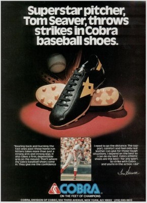 Cobra Baseball Shoes 'Tom Seaver.' ('Boy's Life' magazine, Aug. 1979)