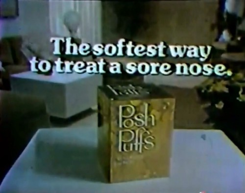 The Puffs so Posh, they've got a golden box. (Posh Puffs commercial, 1977)