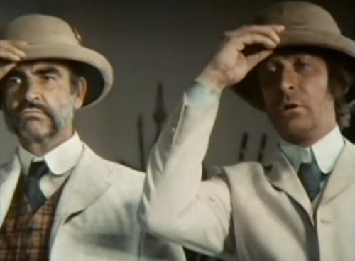 A royal team-up: Sean Connery (Danny) and Michael Caine (Peachy)