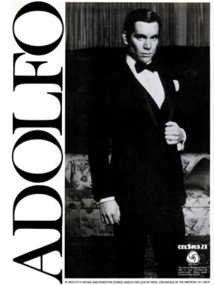 The Adolfo Wool Suit. ('New York' magazine, June 04, 1979)