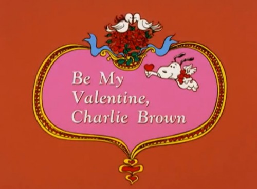 'Be My Valentine, Charlie Brown' title card, 1975