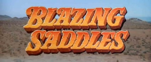 'Blazing Saddles' trailer title, 1974