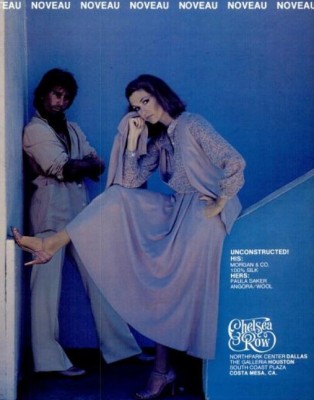 Chelsea Row's Unconstructed Clothing. ('Orange Coast' magazine, Oct. 1978)