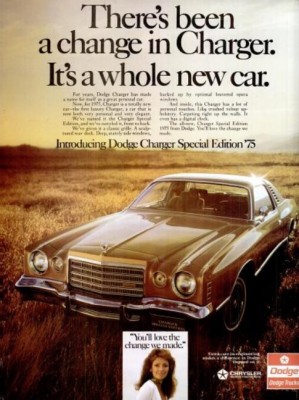 Dodge Charger 'Special Edition.' ('Texas Monthly' magazine, Jan.1975)