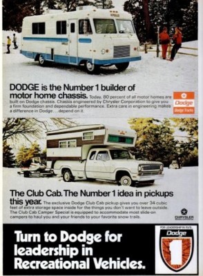 Dodge Recreational Vehicles. ('Popular Science' magazine, Apr. 1973)