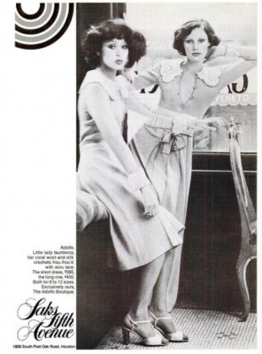Saks Fifth Avenue, Houston. ('Texas Monthly' magazine, Jan.1975)