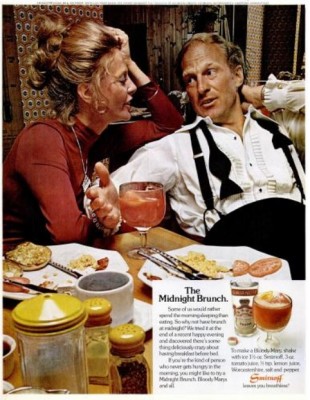Smirnoff 'Midnight Brunch.' ('LIFE' magazine, Nov.10, 1972)