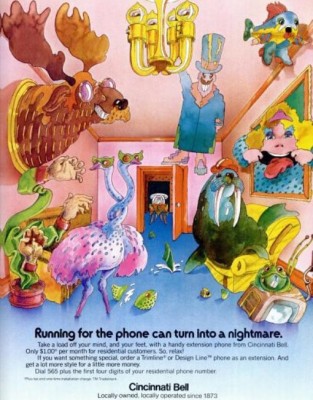 Cincinnati Bell 'Psychedelic Nightmare' ('Cincinnati' magazine, Apr. 1976)