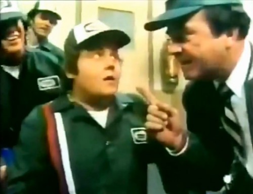 If you want to meet the Angels, do as I say. (David Doyle for National Car Rental, 1978)