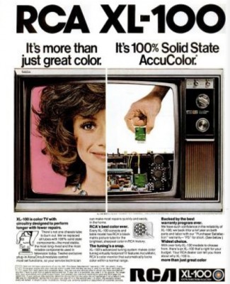 RCA XL-100 TV Set. ('LIFE' magazine, Apr. 21, 1972)