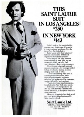 The Saint Laurie Suit. ('New York' magazine, Dec. 29, 1975)