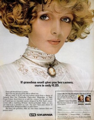 GTE Sylvania 'Cameo Offer.' ('LIFE' magazine, Nov. 10, 1972)