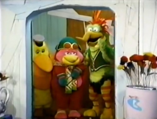 'Skatebirds'; Satchel, Scooter and Knock-Knock, 1977