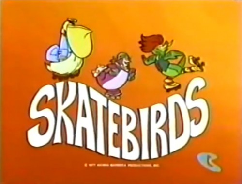 'Skatebirds' title card, 1977