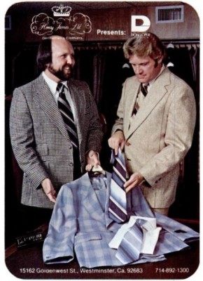 Henry James Clothing. ('Orange Coast' magazine, Jan. 1978)