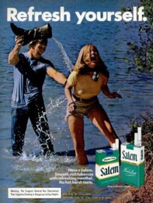 Salem Cigarettes 'Refresh Yourself.' ('New York' magazine, Mar. 24, 1975)