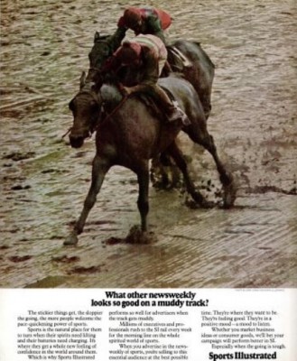 'Sports Illustrated' Horse Racing. ('New York' magazine, Mar. 24, 1975)