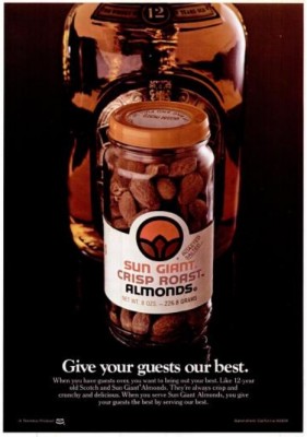 Sun Giant 'Almonds & Scotch.' ('Orange Coast' magazine, Jan. 1978)